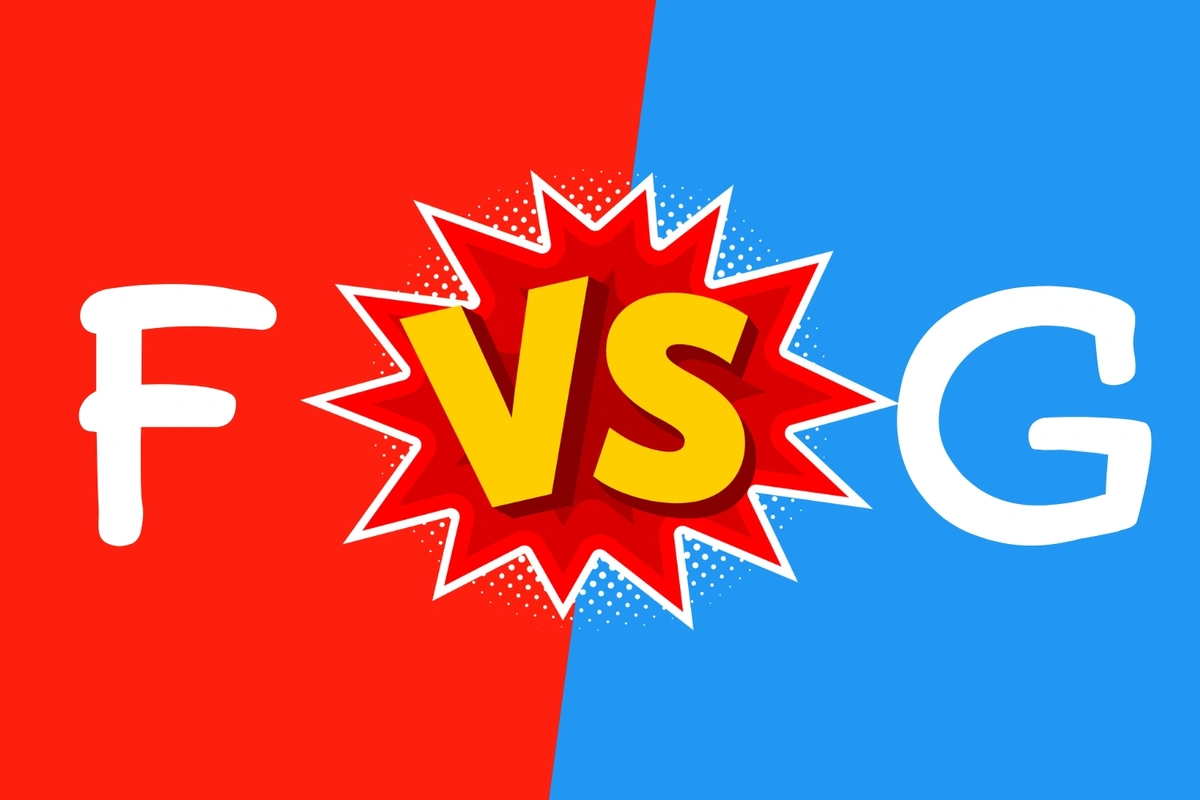 plan f vs plan g in comic font